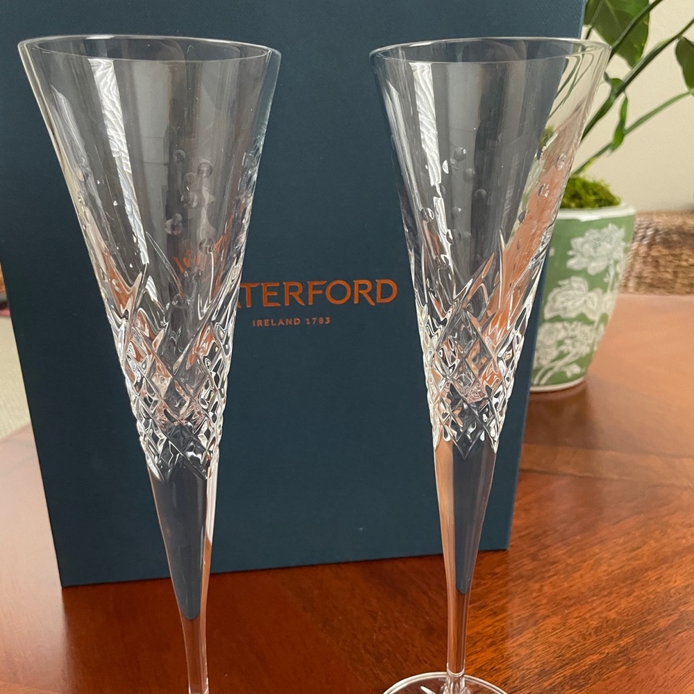 Waterford Crystal Champagne Flutes